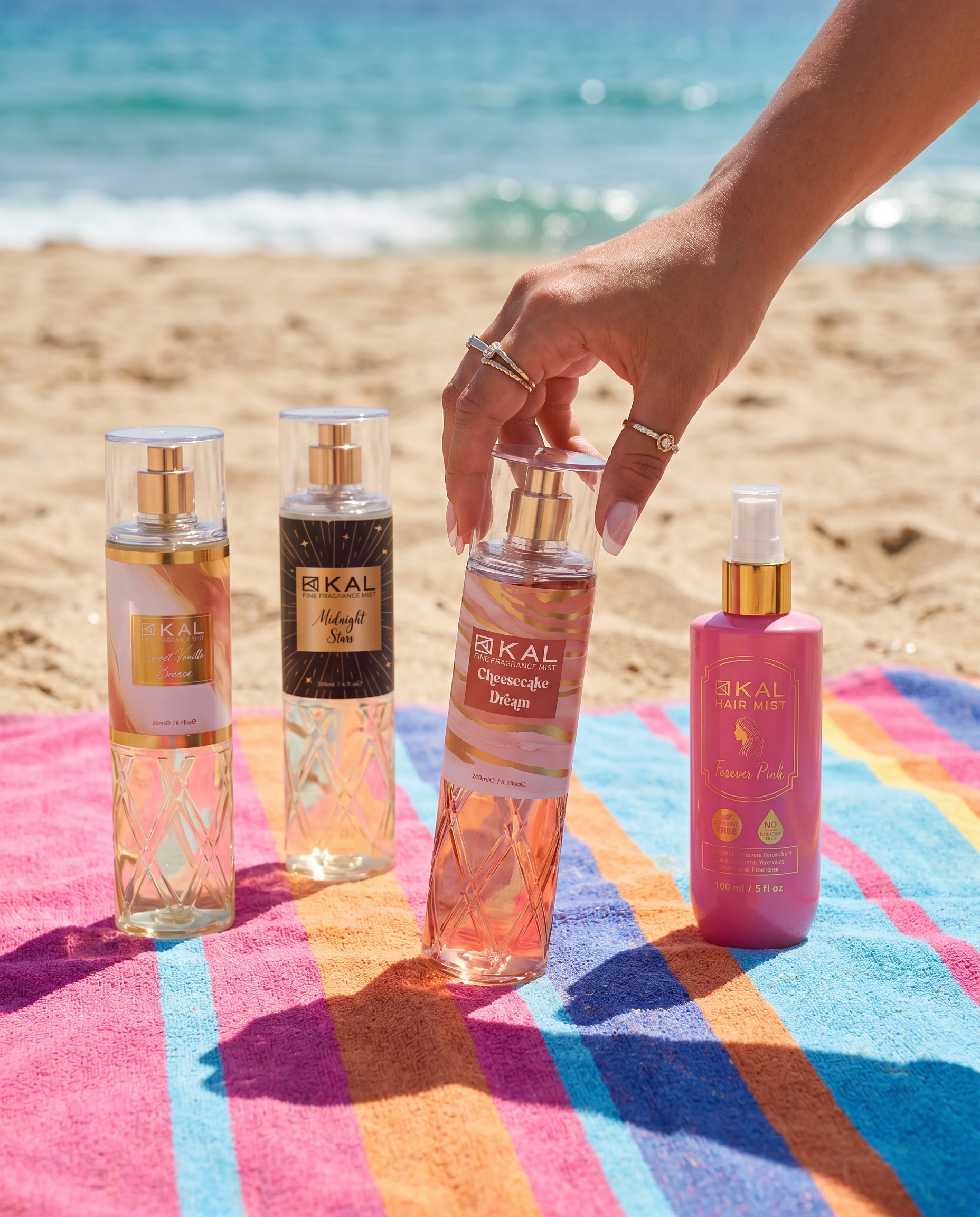 Buy Sweet vanilla Breeze & Midnight Stars & Cheese Cake Dream and Get 1 Free Forever Pink Hair Mist
